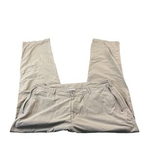 Clothing Arts Brown Pick Pocket Proof Mens Nylon Travel Pants 40X32